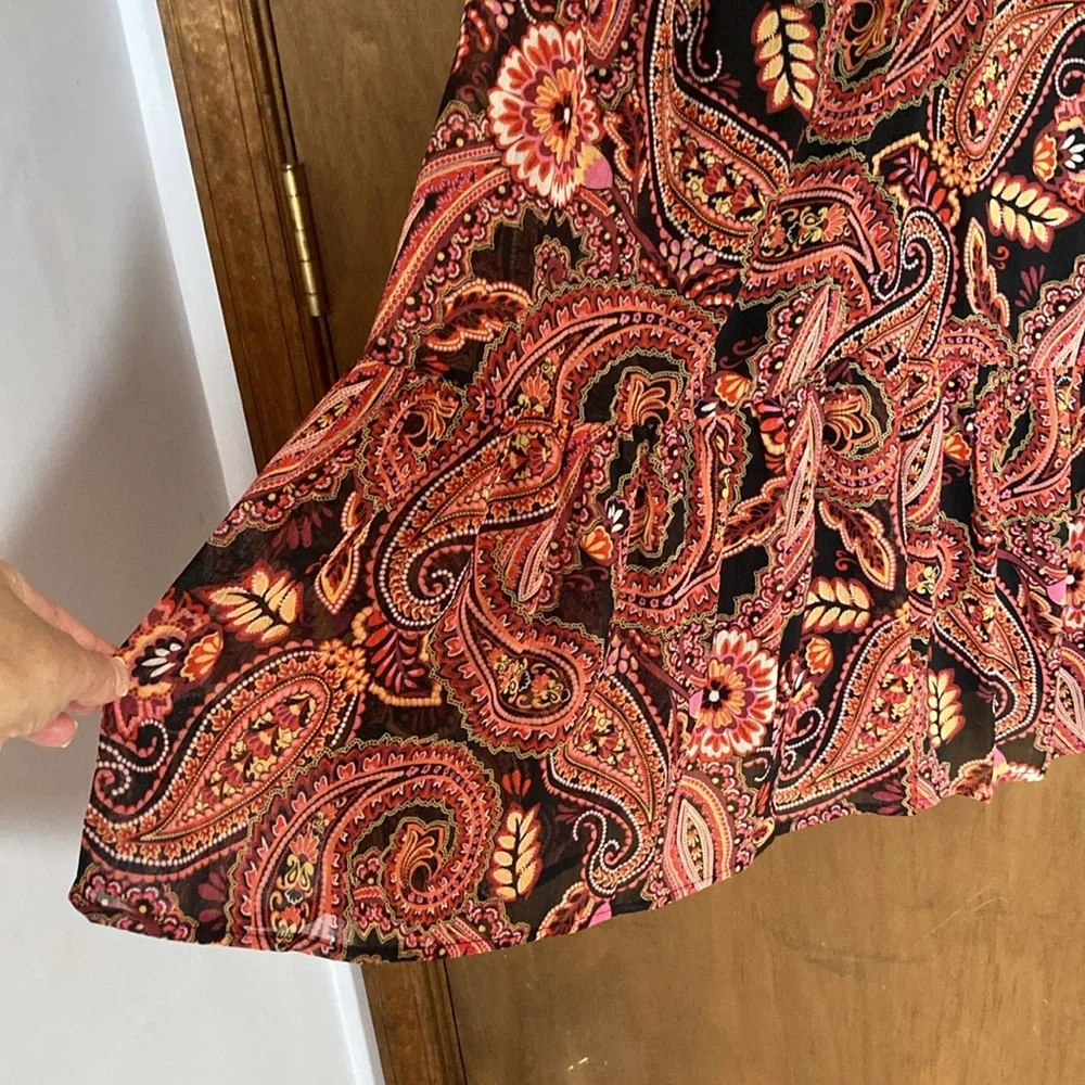 Relisted Harper 241 boho paisley floral print dress 16W - Picture 12 of 16